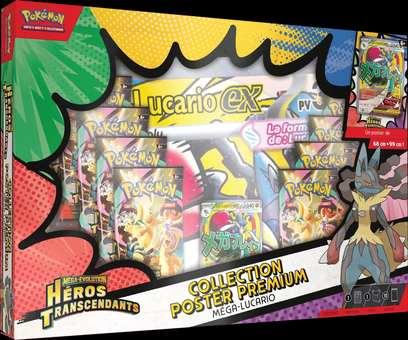 Coffret Poster Premium - Méga-Lucario